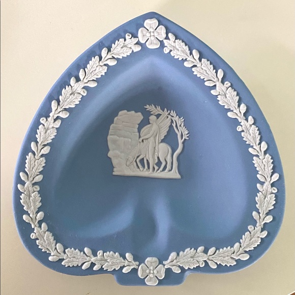 Wedgwood Accents Wedgwood Blue Jasperware Small Spade Shaped Dish